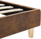 vidaXL - Bedframe - kunstsuède - bruin - 90x200 - cm