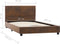 vidaXL - Bedframe - kunstsuède - bruin - 90x200 - cm