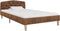 vidaXL - Bedframe - kunstsuède - bruin - 90x200 - cm