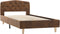 vidaXL - Bedframe - kunstsuède - bruin - 90x200 - cm