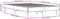 vidaXL - Bedframe - LED - bewerkt - hout - metaal - zwart - 140x190 - cm