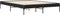 vidaXL - Bedframe - LED - bewerkt - hout - metaal - zwart - 140x190 - cm