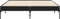 vidaXL - Bedframe - LED - bewerkt - hout - metaal - zwart - 140x190 - cm