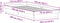 vidaXL - Bedframe - LED - massief - grenenhout - wasbruin - 75x190 - cm