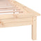 vidaXL - Bedframe - LED - massief - hout - 120x190 - cm