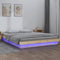vidaXL - Bedframe - LED - massief - hout - 140x190 - cm
