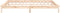 vidaXL - Bedframe - LED - massief - hout - 140x190 - cm