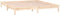 vidaXL - Bedframe - LED - massief - hout - 140x190 - cm