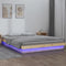 vidaXL - Bedframe - LED - massief - hout - 160x200 - cm