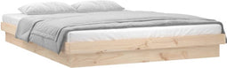 vidaXL - Bedframe - LED - massief - hout - 180x200 - cm