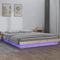 vidaXL - Bedframe - LED - massief - hout - 180x200 - cm