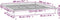 vidaXL - Bedframe - LED - massief - hout - 200x200 - cm