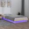 vidaXL - Bedframe - LED - massief - hout - 90x200 - cm