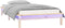 vidaXL - Bedframe - LED - massief - hout - 90x200 - cm