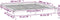 vidaXL - Bedframe - LED - massief - hout - grijs - 160x200 - cm