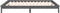 vidaXL - Bedframe - LED - massief - hout - grijs - 160x200 - cm