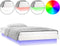 vidaXL - Bedframe - LED - massief - hout - wit - 100x200 - cm