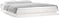 vidaXL - Bedframe - LED - massief - hout - wit - 120x190 - cm