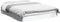 vidaXL - Bedframe - LED - massief - hout - wit - 120x200 - cm