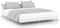 vidaXL - Bedframe - LED - massief - hout - wit - 120x200 - cm