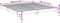 vidaXL - Bedframe - LED - massief - hout - wit - 120x200 - cm