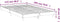 vidaXL - Bedframe - LED - massief - hout - wit - 120x200 - cm