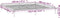 vidaXL - Bedframe - LED - massief - hout - wit - 120x200 - cm