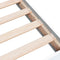 vidaXL - Bedframe - LED - massief - hout - wit - 120x200 - cm