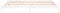 vidaXL - Bedframe - LED - massief - hout - wit - 120x200 - cm