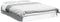 vidaXL - Bedframe - LED - massief - hout - wit - 140x190 - cm