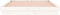 vidaXL - Bedframe - LED - massief - hout - wit - 140x190 - cm