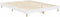 vidaXL - Bedframe - LED - massief - hout - wit - 140x190 - cm