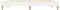 vidaXL - Bedframe - LED - massief - hout - wit - 140x190 - cm