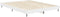 vidaXL - Bedframe - LED - massief - hout - wit - 140x190 - cm