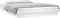 vidaXL - Bedframe - LED - massief - hout - wit - 140x200 - cm