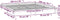 vidaXL - Bedframe - LED - massief - hout - wit - 160x200 - cm