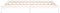 vidaXL - Bedframe - LED - massief - hout - wit - 160x200 - cm