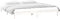 vidaXL - Bedframe - LED - massief - hout - wit - 160x200 - cm