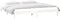 vidaXL - Bedframe - LED - massief - hout - wit - 200x200 - cm