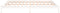vidaXL - Bedframe - LED - massief - hout - wit - 200x200 - cm