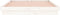 vidaXL - Bedframe - LED - massief - hout - wit - 200x200 - cm