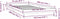 vidaXL - Bedframe - LED - massief - hout - wit - 75x190 - cm