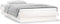 vidaXL - Bedframe - LED - massief - hout - wit - 75x190 - cm