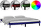 vidaXL - Bedframe - LED - massief - hout - zwart - 120x190 - cm