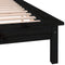vidaXL - Bedframe - LED - massief - hout - zwart - 120x190 - cm