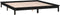 vidaXL - Bedframe - LED - massief - hout - zwart - 120x190 - cm