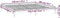 vidaXL - Bedframe - LED - massief - hout - zwart - 120x200 - cm