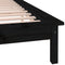 vidaXL - Bedframe - LED - massief - hout - zwart - 120x200 - cm