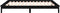 vidaXL - Bedframe - LED - massief - hout - zwart - 120x200 - cm