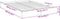 vidaXL - Bedframe - LED - massief - hout - zwart - 140x190 - cm